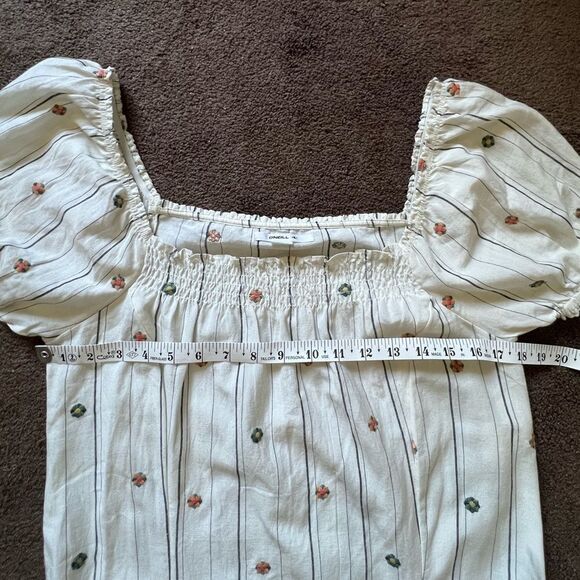 O’Neill Off Shoulder Floral Embroidery Mini Dress - Picture 11 of 12